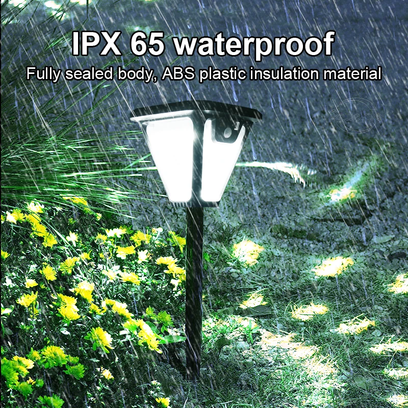 5000K Solar Pathway Garden Decor Lights Outdoor With Motion Sensor IP65 Waterproof Solar Lamp Patio Yard Lawn Sunlight Wall Lamp