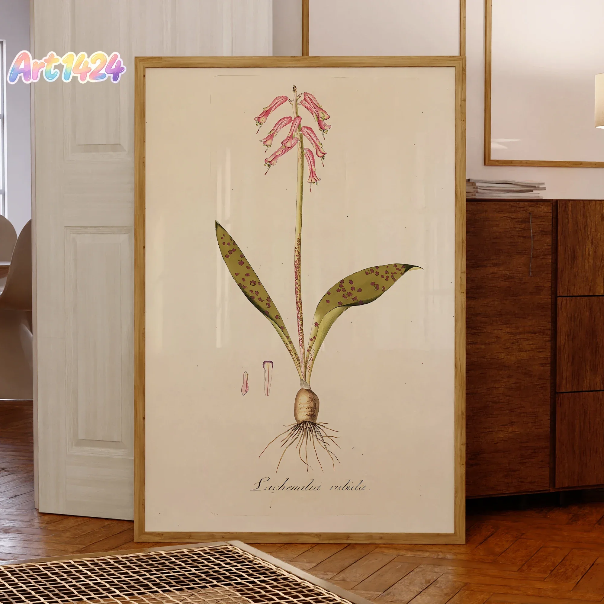 Vintage Anchor Column Orchid Wall Art Prints Canvas Painting Poster Picture For Living Room Waterproof Home Decor