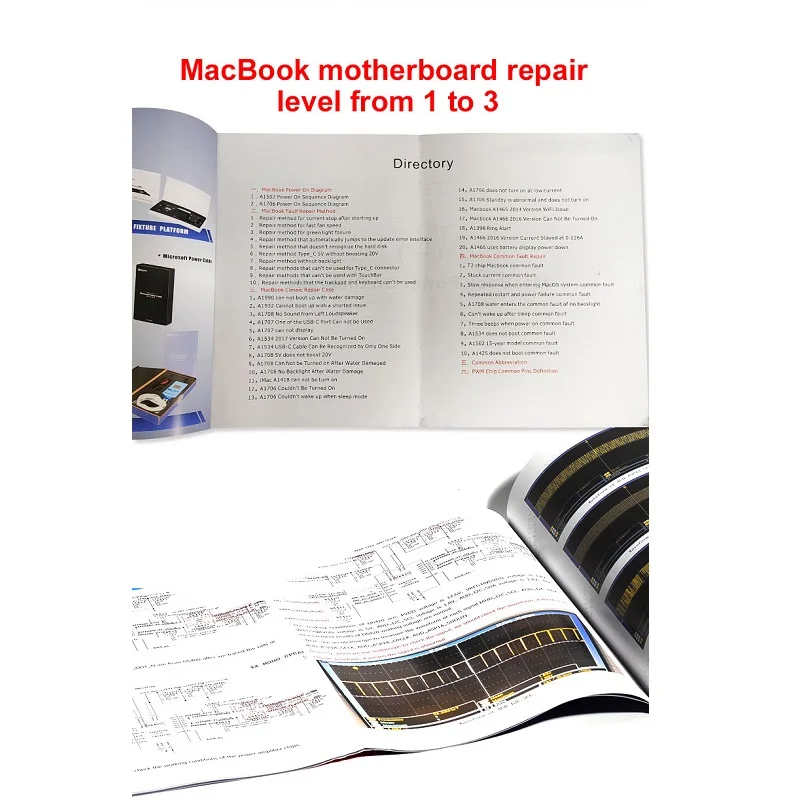 MasterXu English Repair Book Case Common Fault Method For MacBook Motherboard Level Power On Diagram A1502 A1466