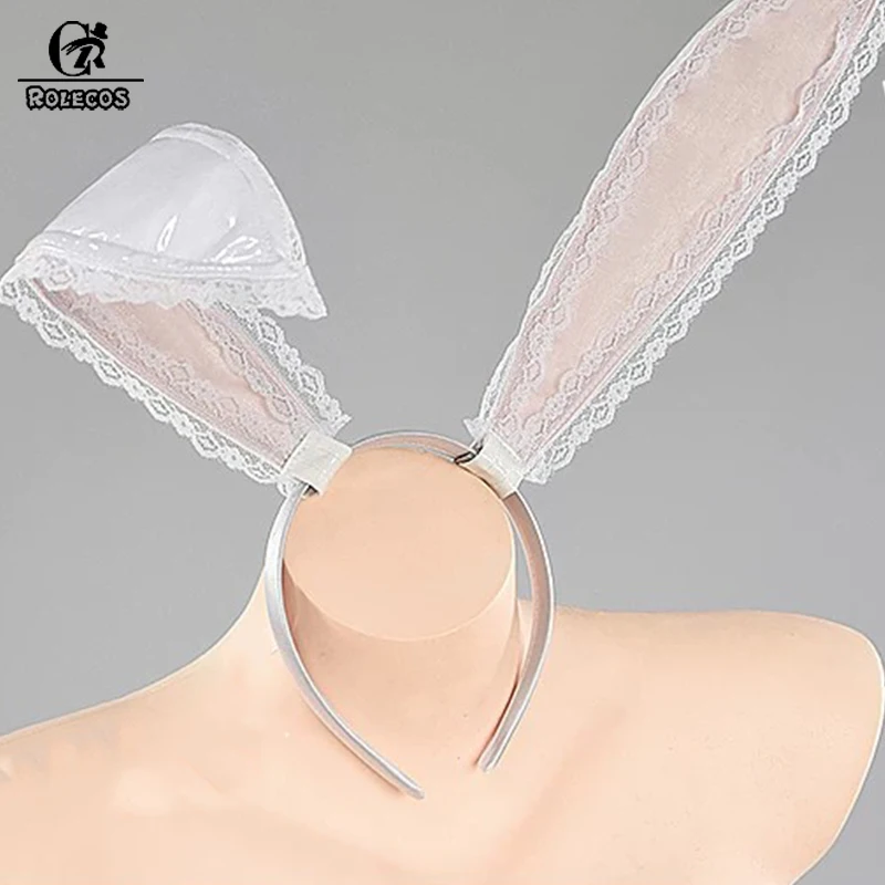 ROLECOS Game Blue Archive Yurizono Seia Cosplay Costume Sexy Bunny Costume Women Sexy Cosplay Suit White Jumpsuits Uniform view 5
