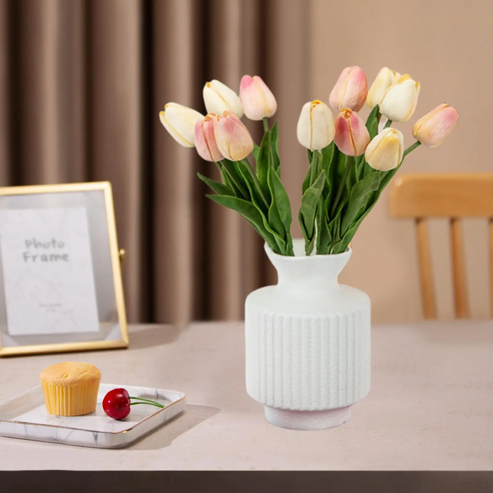 Flower Vase Gift Modern Floral Arrangement Flowerpot Decorative Vase for Kitchen Coffee Table Living Room Bedroom Entrance