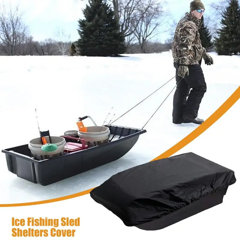 Cubierta de viaje para trineo, cubierta de refugio impermeable para pesca en hielo al aire libre, protección de equipo de Camping y caza