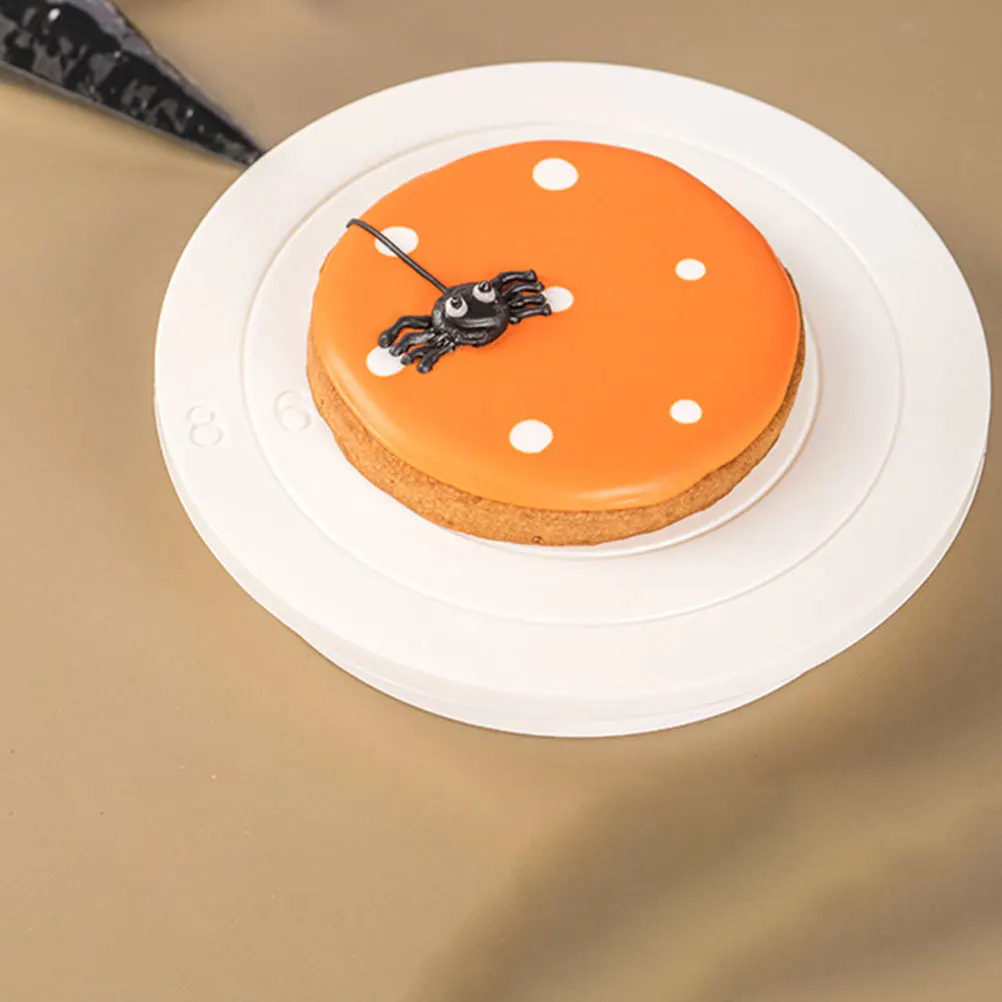 

360 Degree Rotating Cookie Turntable Reusable Biscuit Decorating Stand Home Kitchen Stable Base Easy Clean Manual Baking Supply