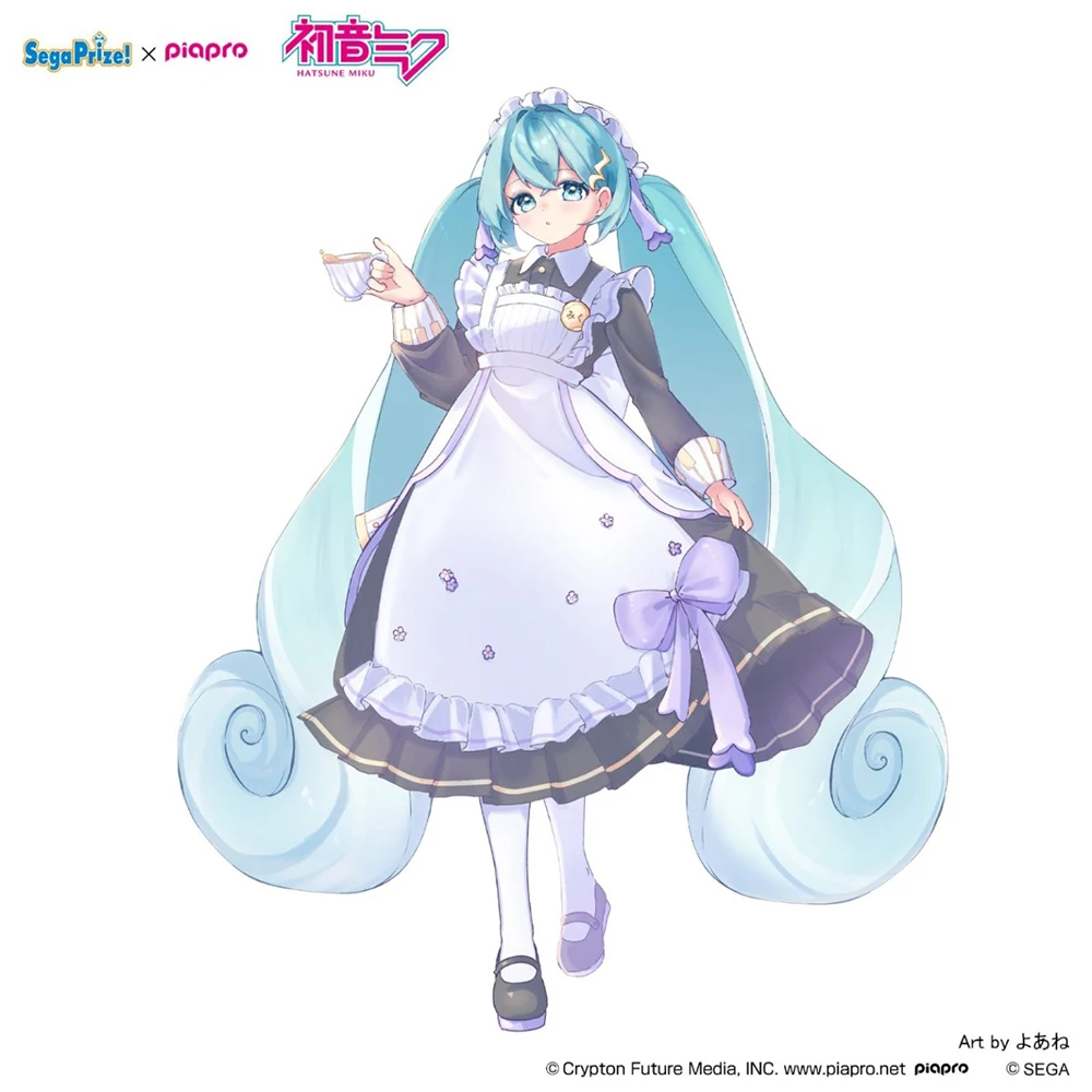 Vorbestellung Original Sega Luminasta Hatsune Miku Classic Maid Anime Kawaii Miku Modell Spielzeug Animation Figuren Geschenke für Fans