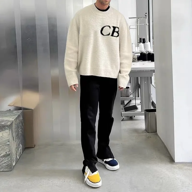 25ss Classic Logo CB Sweaters Men Women 1:1 Best Quality Jacquard CB Casual Knit Pullovers with Tags