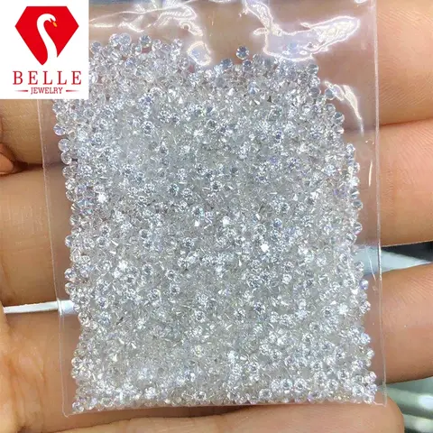 Moissanite Stone 1.5mm To 3mm VVS1 Loose Gemstnoe D White Black Aqua Blue Color Moissanite Small Size Melee Diamond Per 1.0 CT F