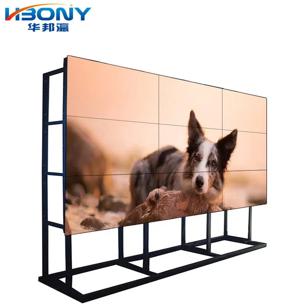 

Narrow Bezel 2x2 3x3 1.8mm 46 49 55 65 Inch LCD Video Wall Panel Screen Price Thin Splicing Advertising Wide Lcd Screens Display