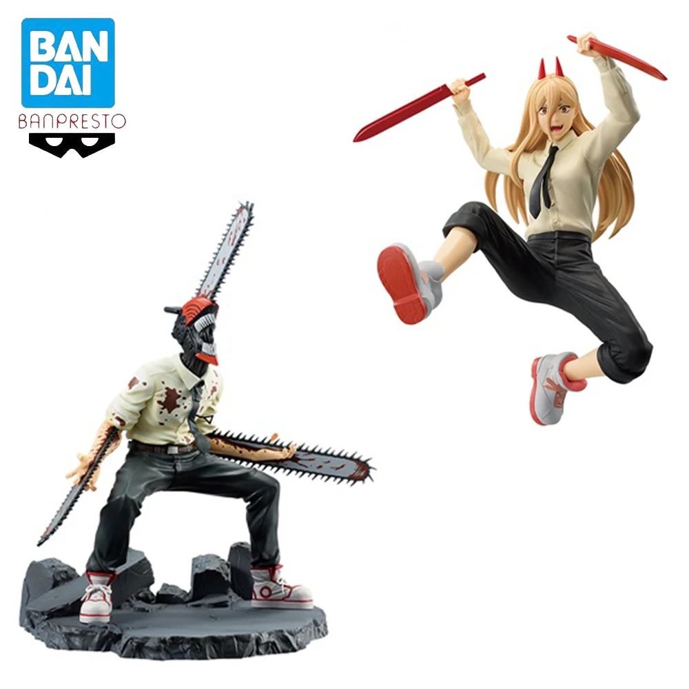 Original In Stock BANPRESTO Vibration Stars Anime Chainsaw Man Chainsaw Devil Power Figure Model Boxed Toy