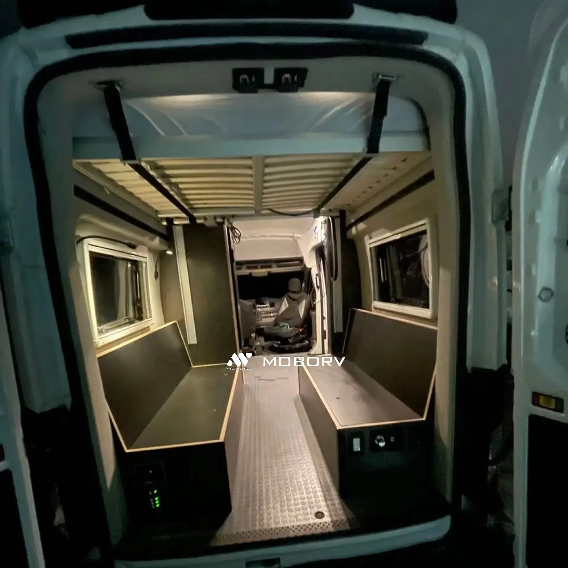 

High Quality MOBORV Aluminum Bed Lift Bed System 12V 24V Caravan Motorhome Accessories For Camping