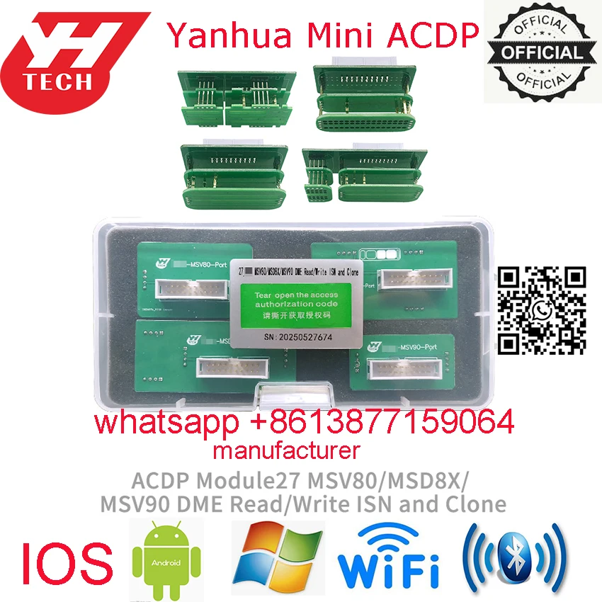 Módulo ACDP 27 MSV80/MSD8X/MSV90 DME Lectura/Escritura de ISN y Clonación Yanhua ACDP2 Módulo 27