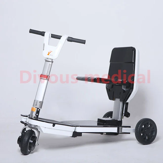 Foldable Travel Mobility Scooter Small Folding Electric Tricycle Adult Home Travel The Elderly Scooter Electric Car