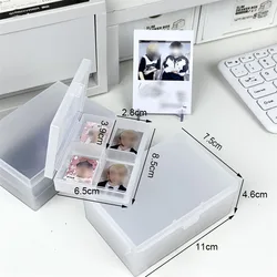 SKYSONIC-organizador de tablero ajustable S/L, caja de almacenamiento a prueba de polvo, fundas, caja abatible de clasificación de películas de tarjetas pequeñas