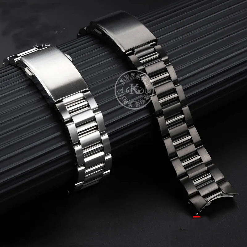 23mm Solid Precision Steel Curved Watch strap For Blancpain Fifty fathoms 5000 series stainless steel Bracelet men's Watch band