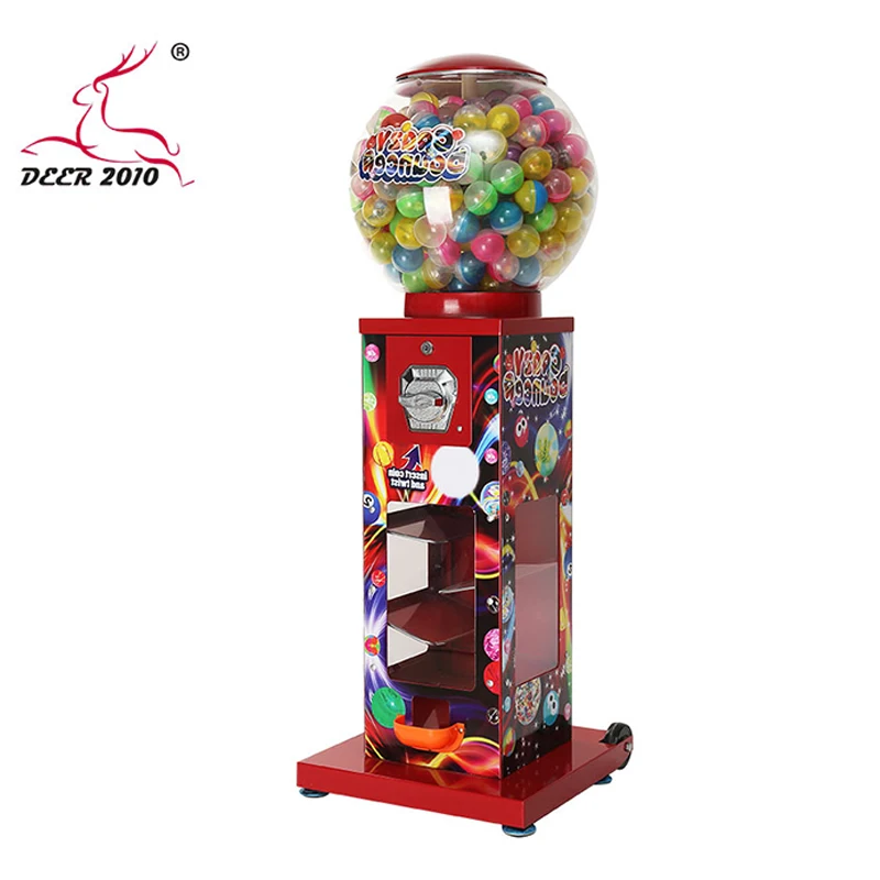 Máquina de venda automática Gashapon de metal Gumball para shoppings-sistema de pagamento de moedas e tokens com função SDK oferecendo brinquedos