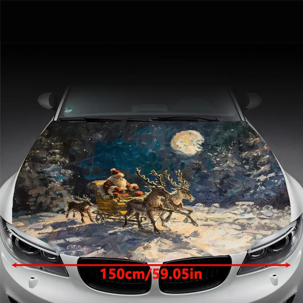 Embrace the spirit of Christmas with Elk and Snow car decals.