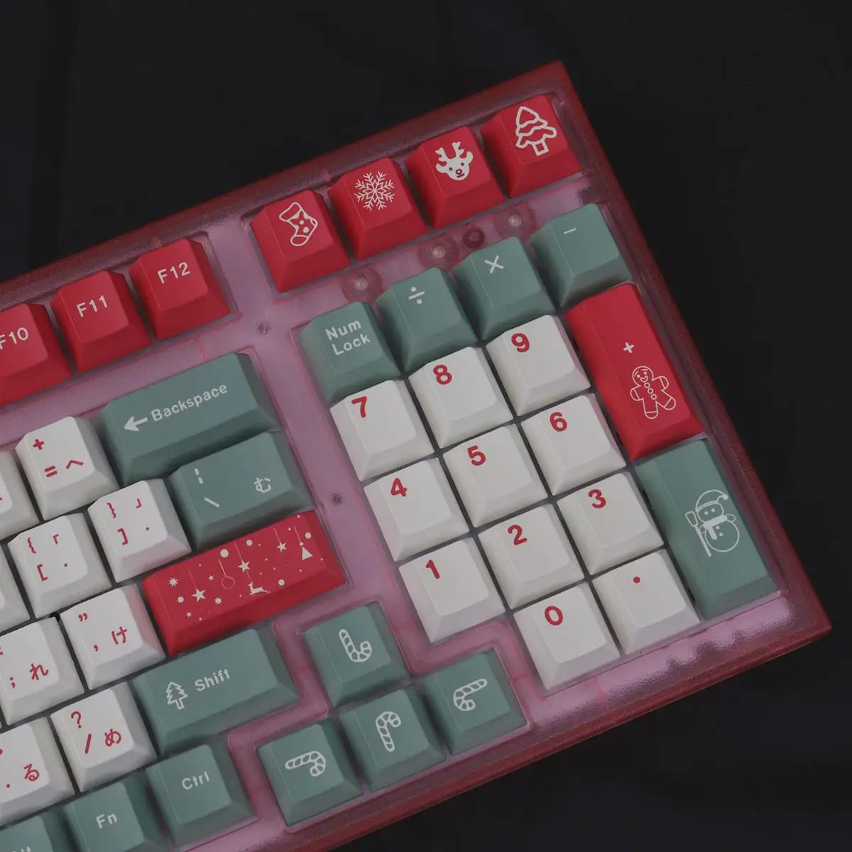 Christmas theme 02 keycap personality PBT sublimation full set of original highly mechanical keyboard cap 64/75/980