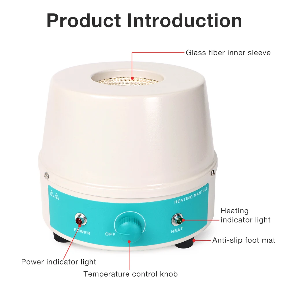 신품 도매 전자 온도 조절 절연층 가열 슬리브 실험실용 자기 교반 가열 장비용