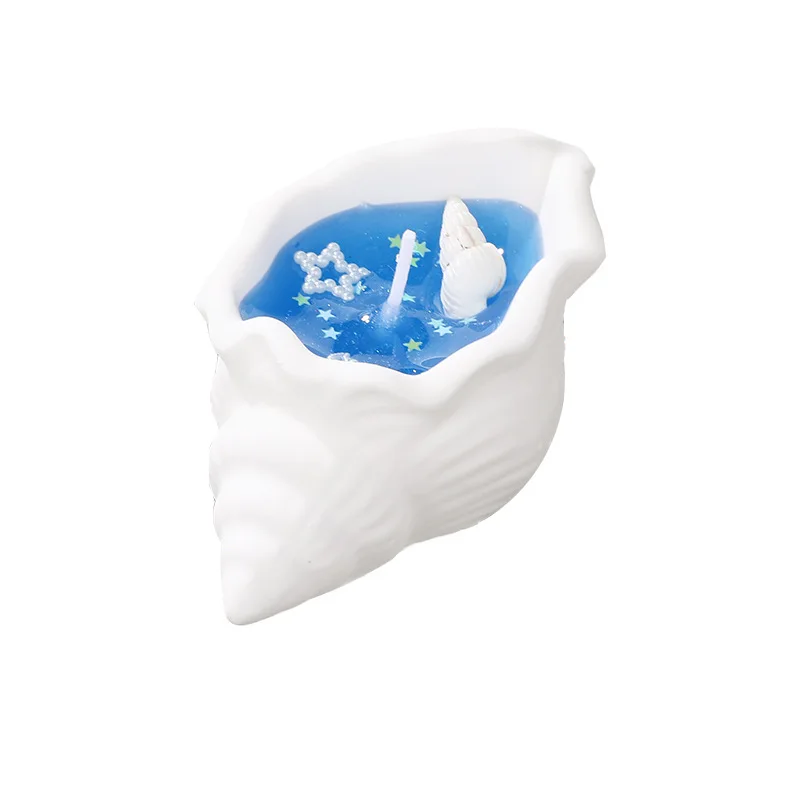 Ocean wind conch scented candle handmade jelly candle creative gift atmosphere ornament island merchandise souvenir
