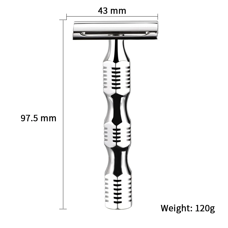 316L Stainless Steel Double Edge Safety Razor Men Shaving Luxurious Classic for Superb Mens Shaving Razors Barber