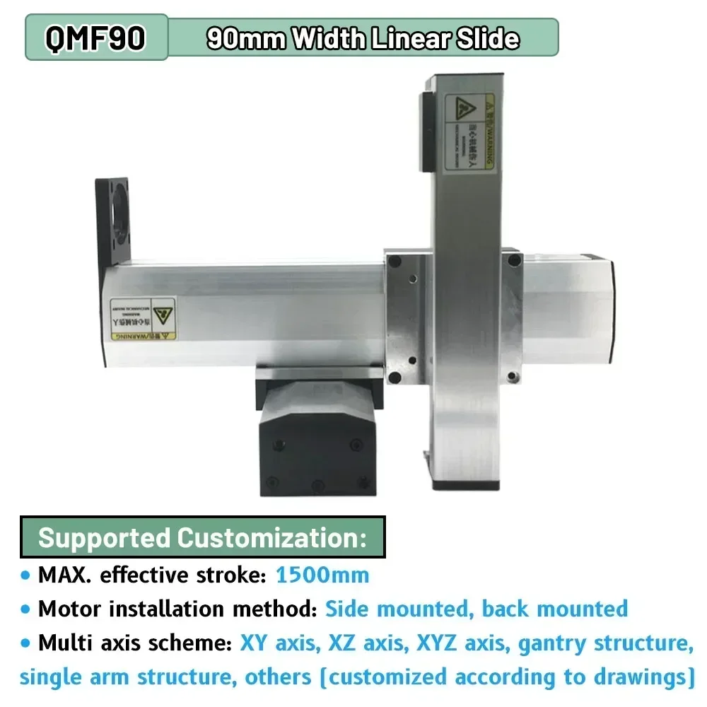 Mesa Deslizante lineal totalmente cerrada, tornillo de bola a prueba de polvo de 90mm, etapa lineal de 70KG SFU1605 SFU1610, volante, eje XYZ para enrutador CNC