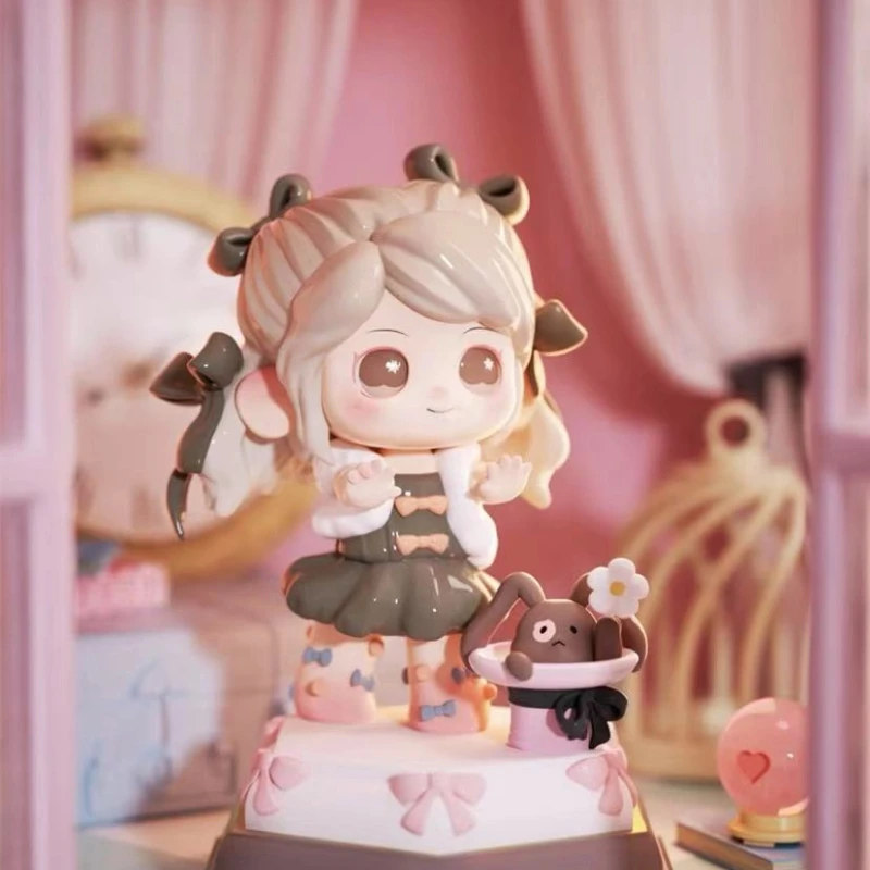 منتج أصلي جديد [بقعة] Heyone Black Play All Pink Day Series Oona الجيل الثاني صندوق أعمى ألعاب عصرية حلي لطيفة