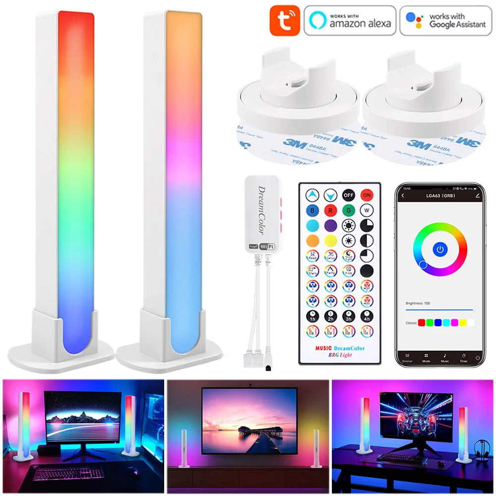 RGB Music Sync Gaming Ambient Lighting Smart RGB Light Bars WIFI APP Control Rhythm Lamp Pickup Backlights TV Room Decorations