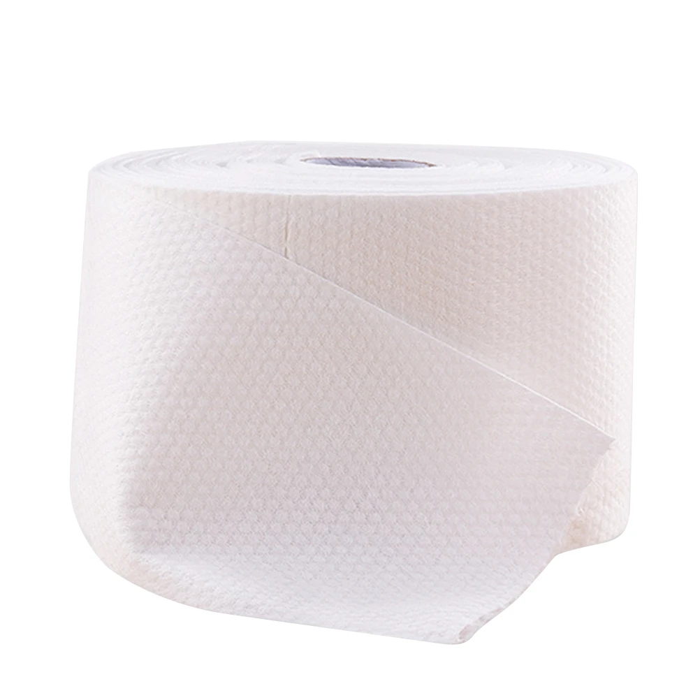 

75pcs Cotton Towel Nonwoven Soft Tissues Home Office Use All Ages Toilet Paper Wet Dry White Disposable Tissue Paper