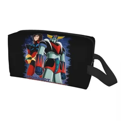 Goldorak Grendizer Actarus Travel Cosmetic Bag Women UFO Robot Goldrake Makeup Toiletry Organizer Lady Beauty Storage Dopp Kit