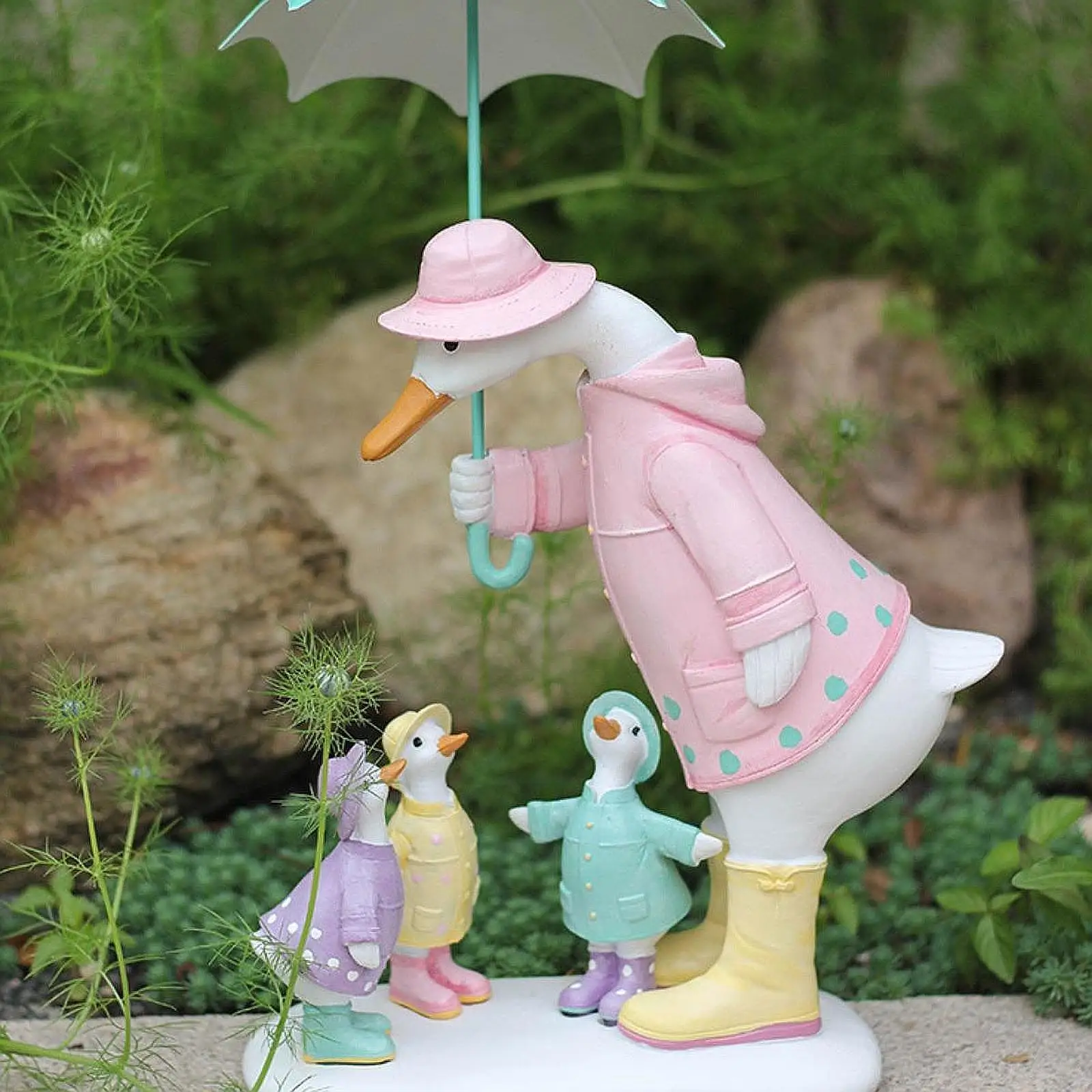 

Статуя утки, забавное коллекционное украшение для балкона для двора, дома