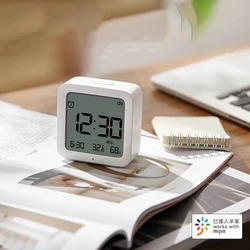 MiaoMiaoCe Smart Vocie Bluetooth Alarm Clock Digital Temperature Humidity Display LCD Screen With Mijia APP Control Clock