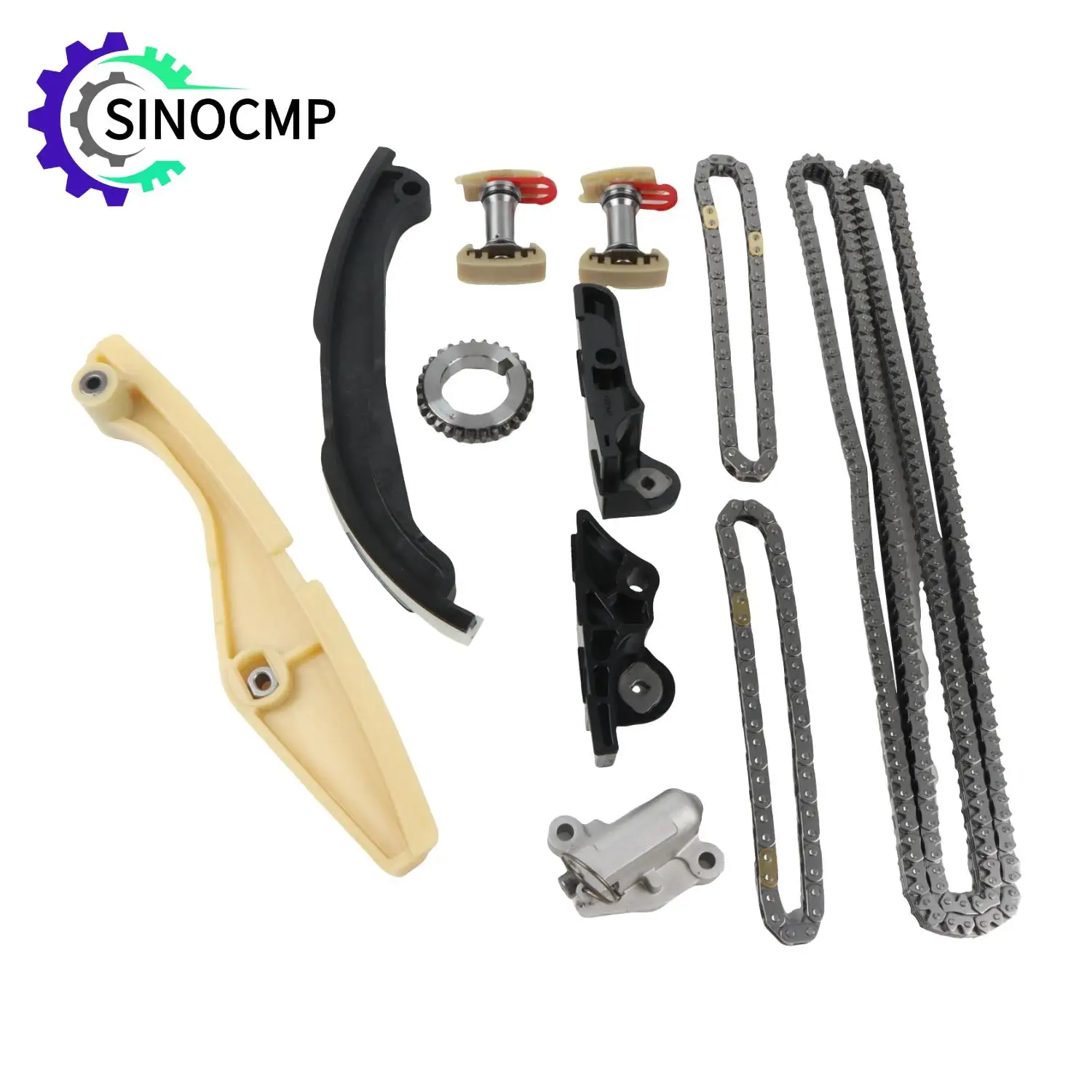 

Timing Chain Kit For Ford Edge Eplorer F150 Flex Mutang Taurus Transit 3.5 3.7L AT4Z-6306-A AT4Z-6K254-A Car Engine Parts