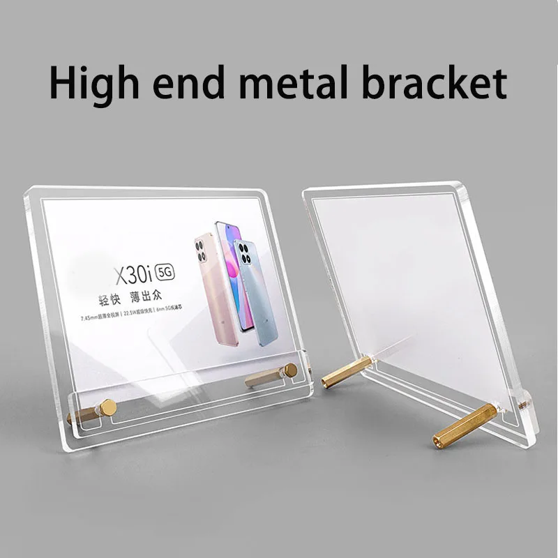 

Набор из 5 штук: Держатели ценников из дерева/акрила, настольные подставки для ценников и мини-меню, зажимы для этикеток для магазинов и пекарен