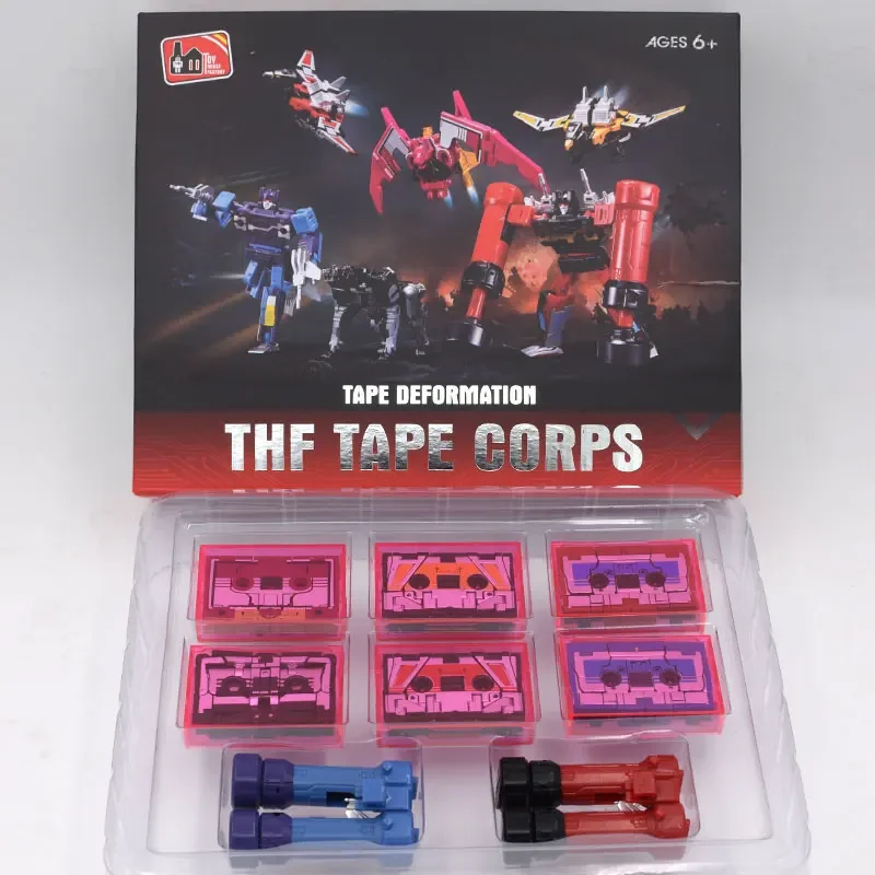 

THF Transformation KBB Soundwave Six Tapes Set Collect Item G1 соотношение KO MP13 Фигурки Робот Игрушки
