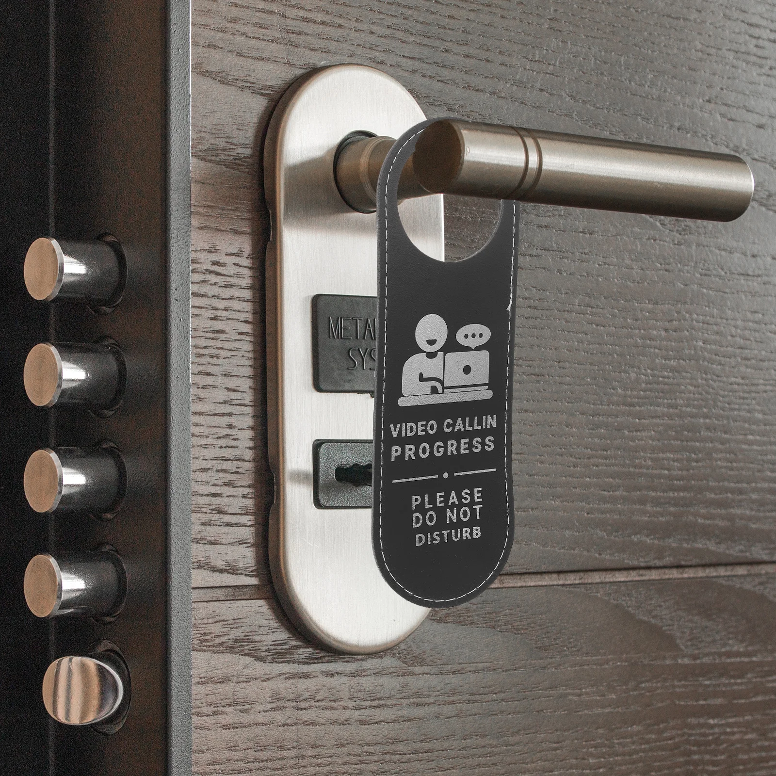 

Door Sign Work Hanger No Soliciting for Hanging Knob Tags Business