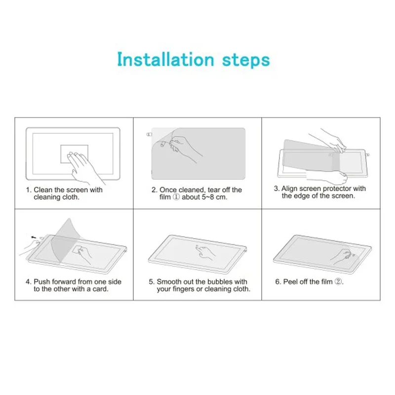 Imagem -06 - Anti Glare Matte Film Protetor de Tela Compatível para Huawei Tablet Gráfico Pen Display Luz Textura do Papel Pf02