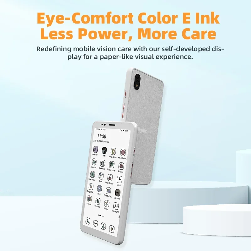 Bigme Hibreak S قارئ الكتب الإلكترونية بشاشة حبر إلكترونية مقاس 5.84 بوصة وكتاب إلكتروني 36 مستوى ضوء أمامي 6 جيجابايت + 128 جيجابايت أندرويد 14OS Ereader