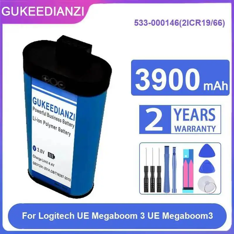 

Хорошая низкотемпературная батарея для динамика Logitech UE Megaboom 3 Megaboom3 533-000146 2ICR19 66 3900 мАч
