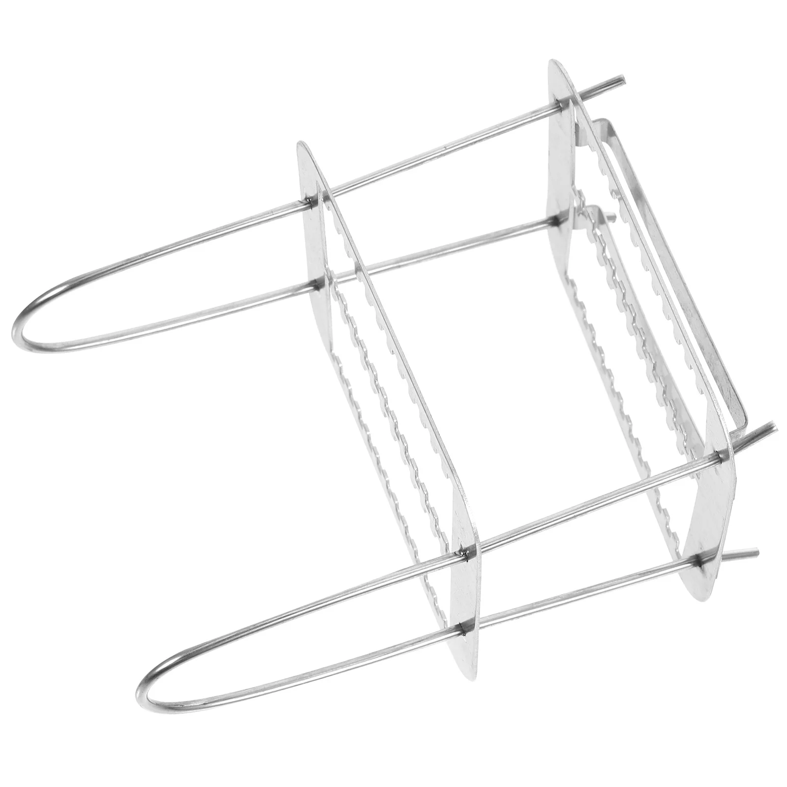 Stainless Steel Microscope Slides Storage Rack 26 Positions Glass Slide Holder For Laboratory Staining Tools Biology