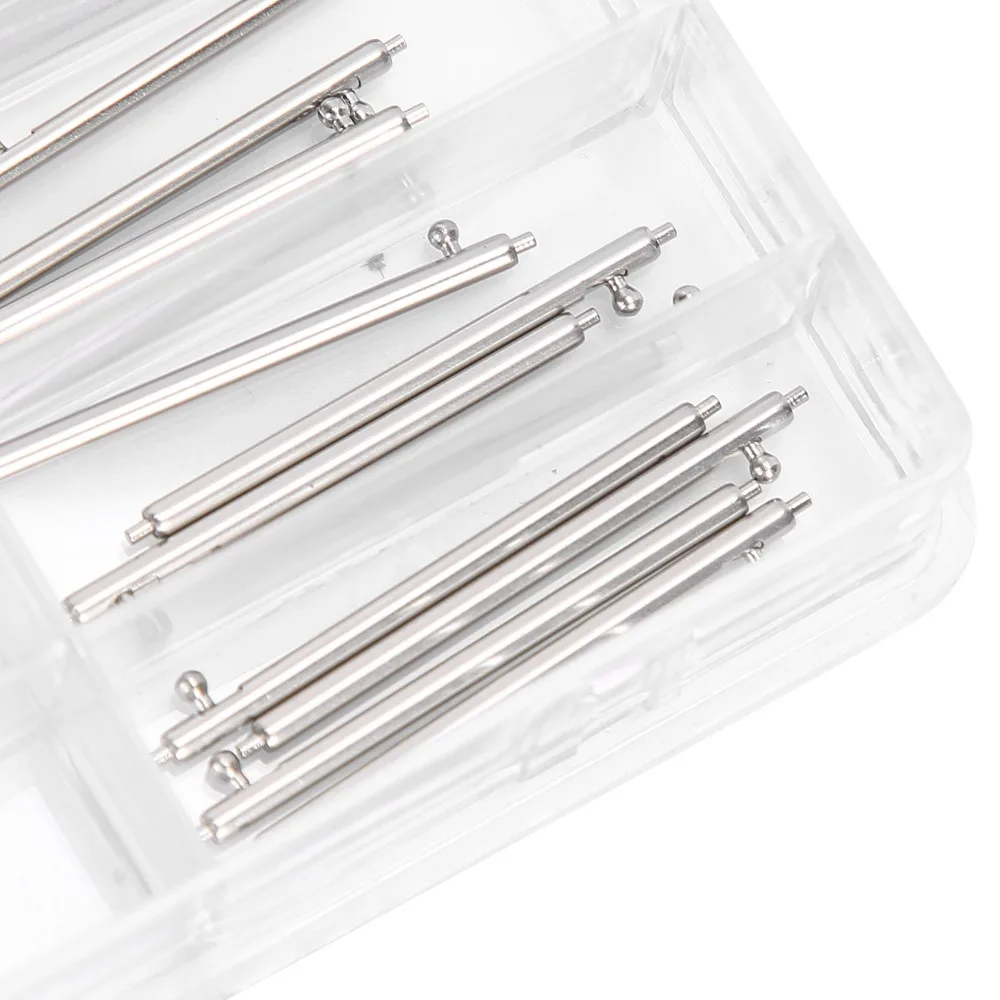 Easy Silver Spring Bar Set Stainless Steel Multiple Sizes Watchband Spring Bar Watch Repair Tool Watch Repair Use