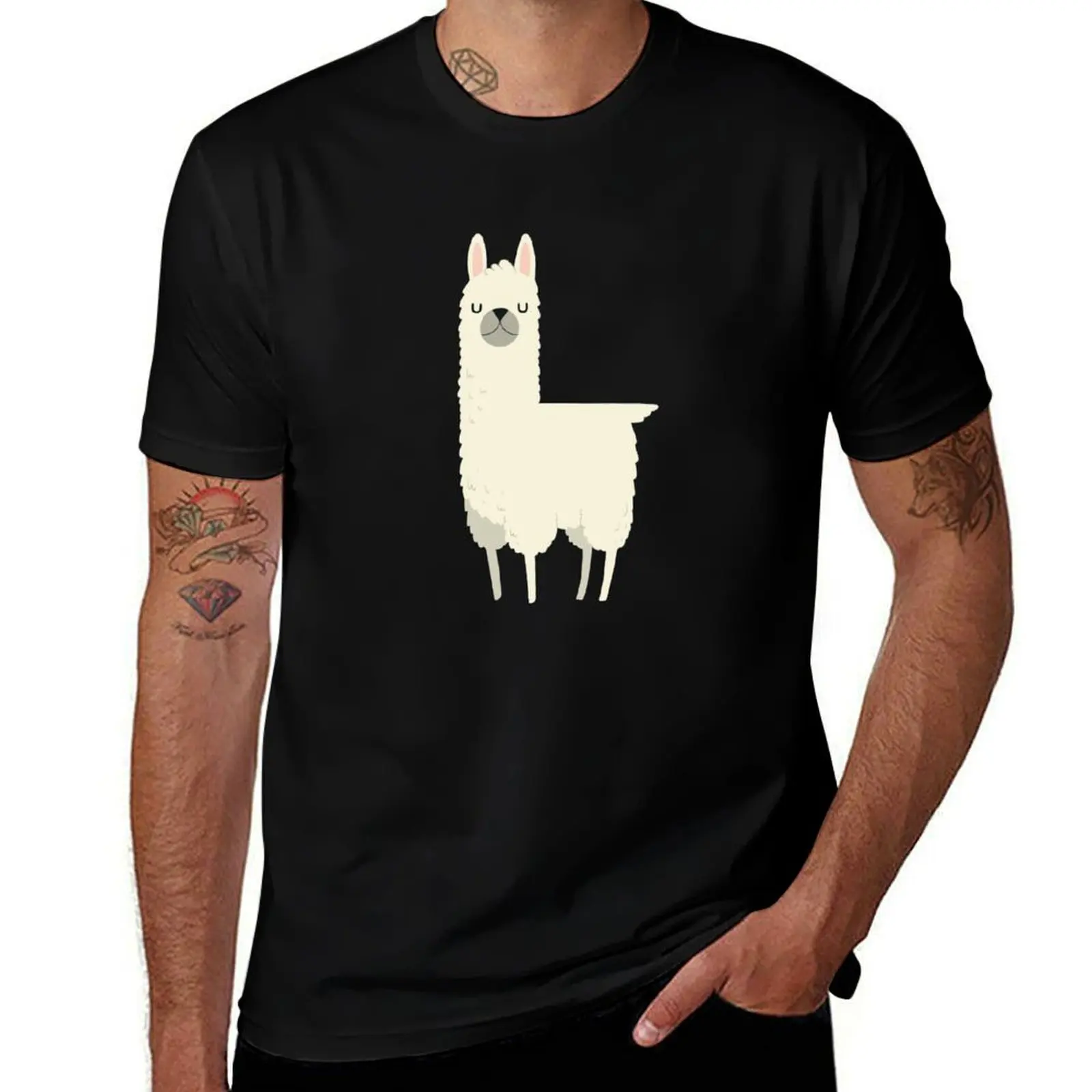 Llamas T-Shirt Casual Daily Wear Short Sleeve Top