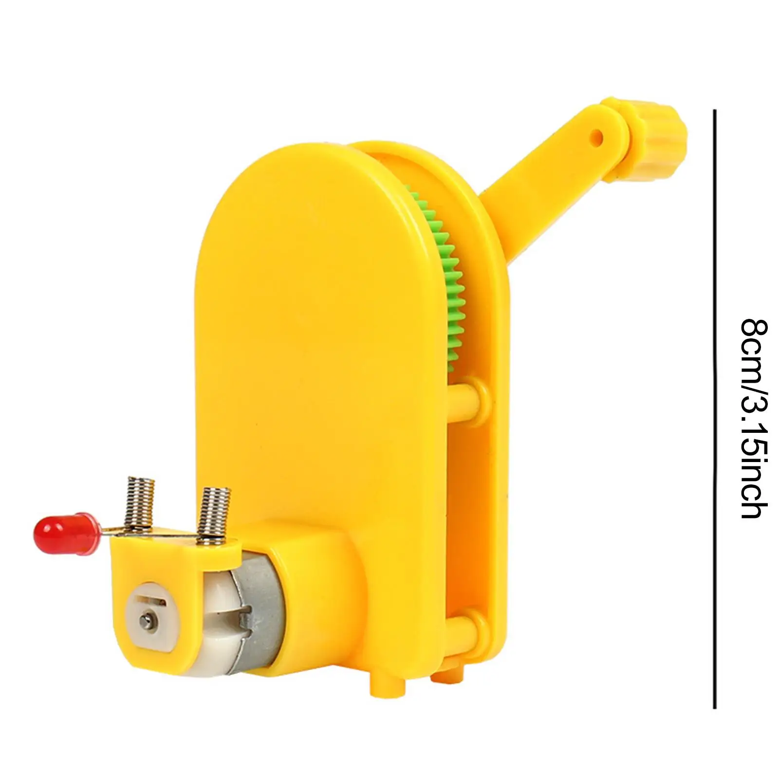 Kit generatore elettrico a manovella Progetti fai-da-te Giocattolo educativo Sussidio didattico di fisica Esperimento scientifico Studenti Bambini Ragazzi Ragazze