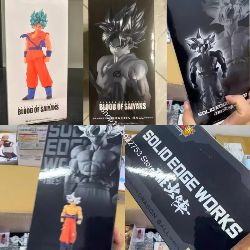 

BANDAI NAMCO BANPRESTO DRAGON BALL Z SOLID EDGE WORKS THE Son Goku Anime Figure Model Festival Gift In stock Genuine Boxed Toys