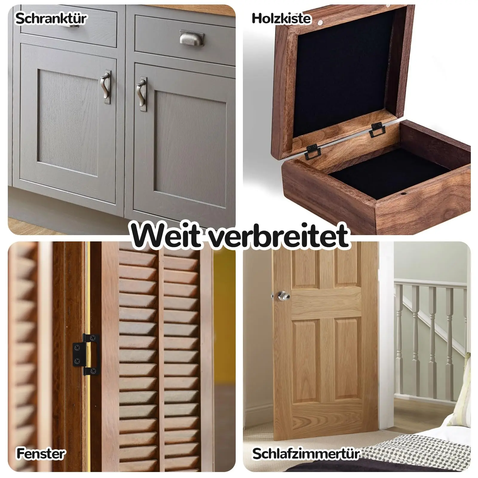 12 قطعة من مفصلات الأثاث العتيقة DIY أداة الحرف اليدوية مفصلات الأم المفصلات الأبواب المعدنية الداخلية للأبواب الداخلية #3