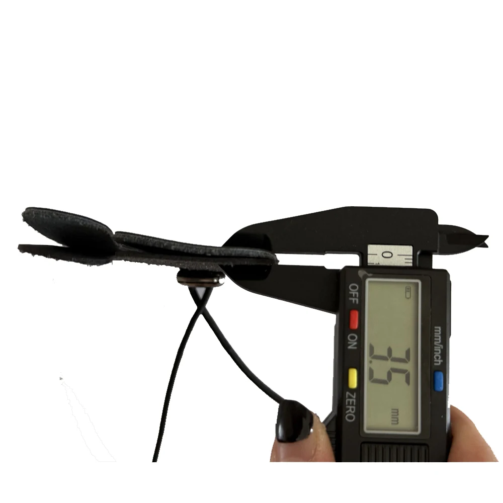 Bogenschießen-Fingertab aus doppeltem Rindsleder, gut für Recurve-Bögen, für die rechte oder linke Hand, 1 Stück – Detail 12
