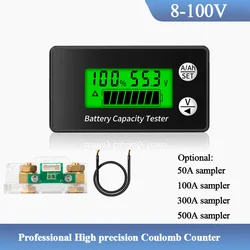 DC 8-100V 50A/100A/300A/500A bateria Tester pojemności miernik napięcia prądu pojemność akumulatora wskaźnik monitora amperomierz woltomierz