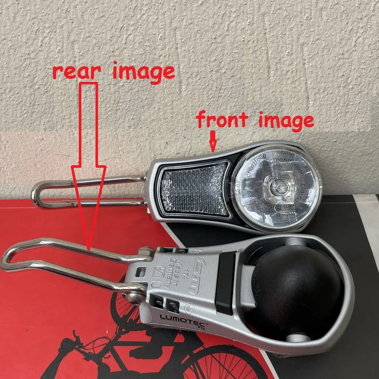 Vintage Bicycle front light 6V 2.4W Lumotec BM dynamo reflector 170