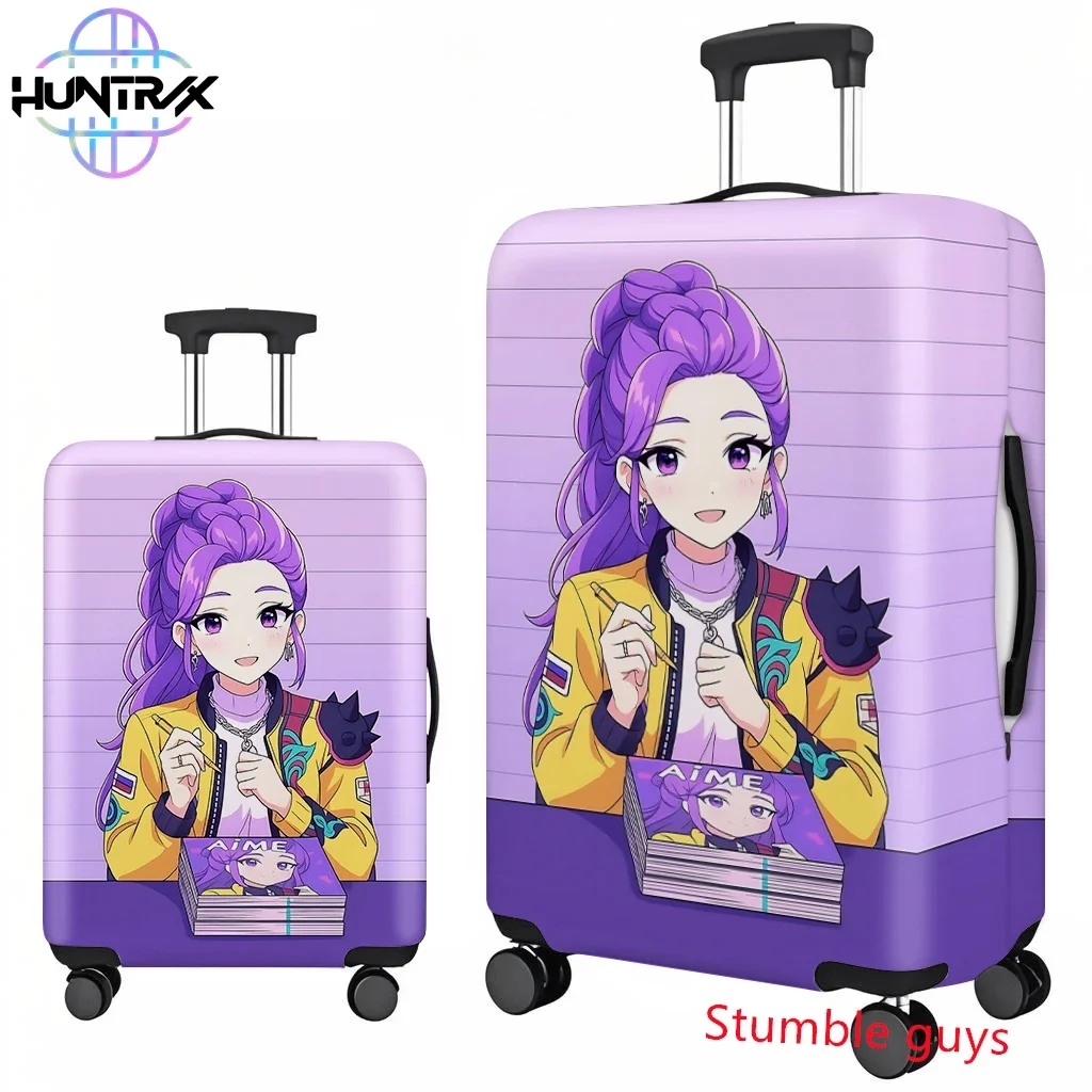 

Anime Demon Hunters Kpop Luggage Cover Fits 18-32 Inch Suitcases Soft Travel Protector