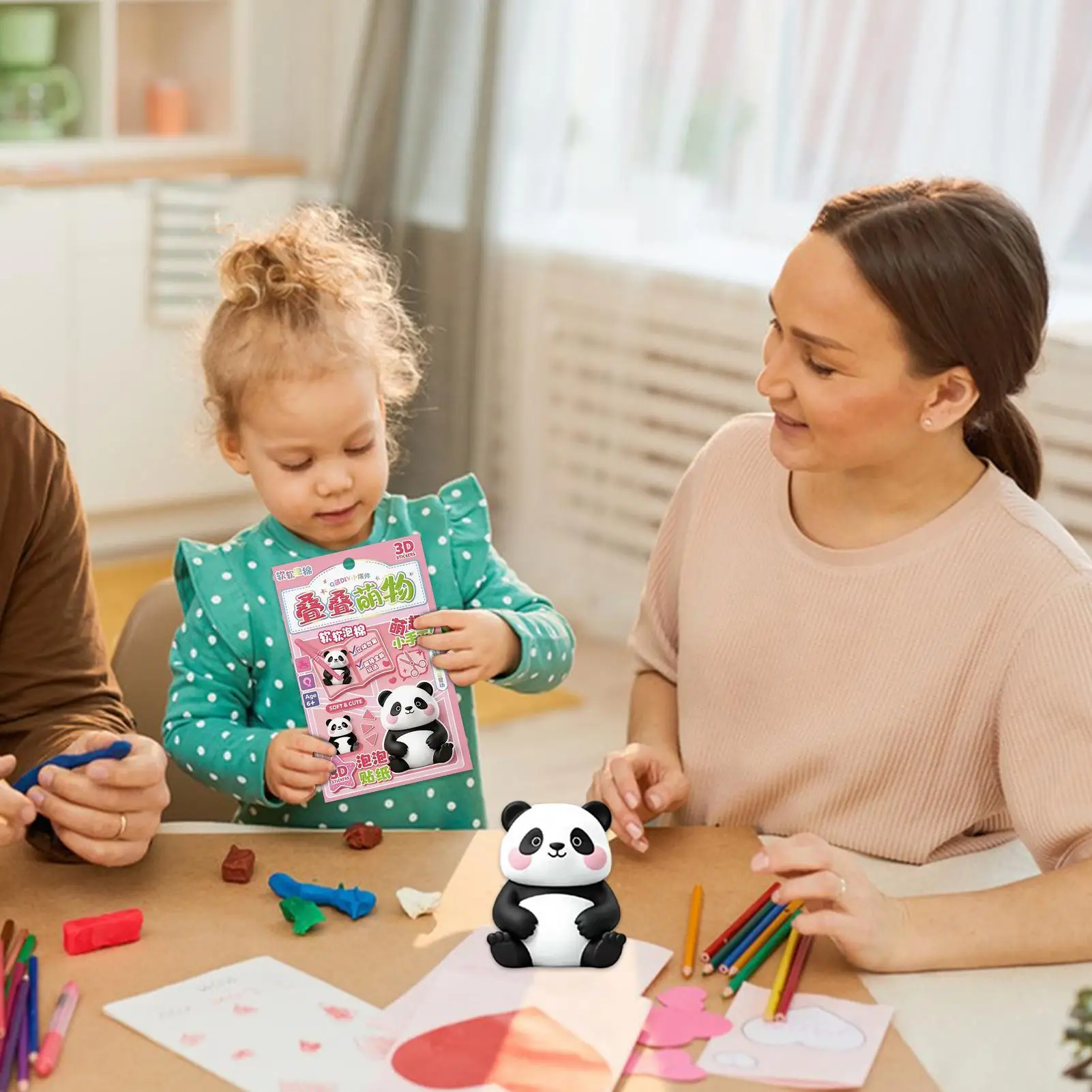 3D Stackable Stickers Miniature Making Crafting Toy Mini Scenes Building 3D Stickers For Home Decoration Scrapbooking Classroom