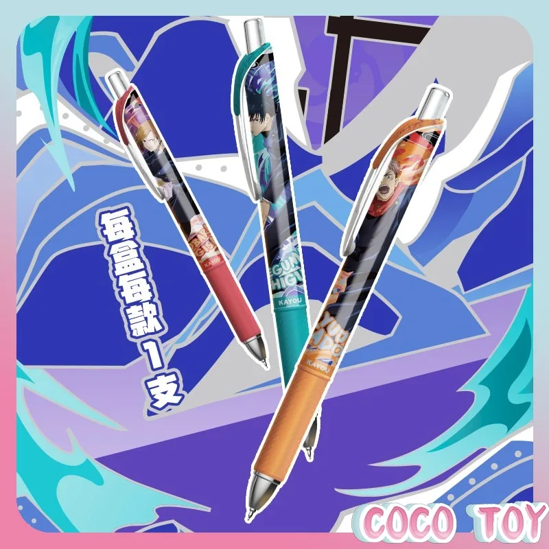 Jujutsu Kaisen  Black Retractable Gel Pen  Student School Supply  Smooth Ballpoint Pen  Officially Licensed Anime Blind Box Pen view 4