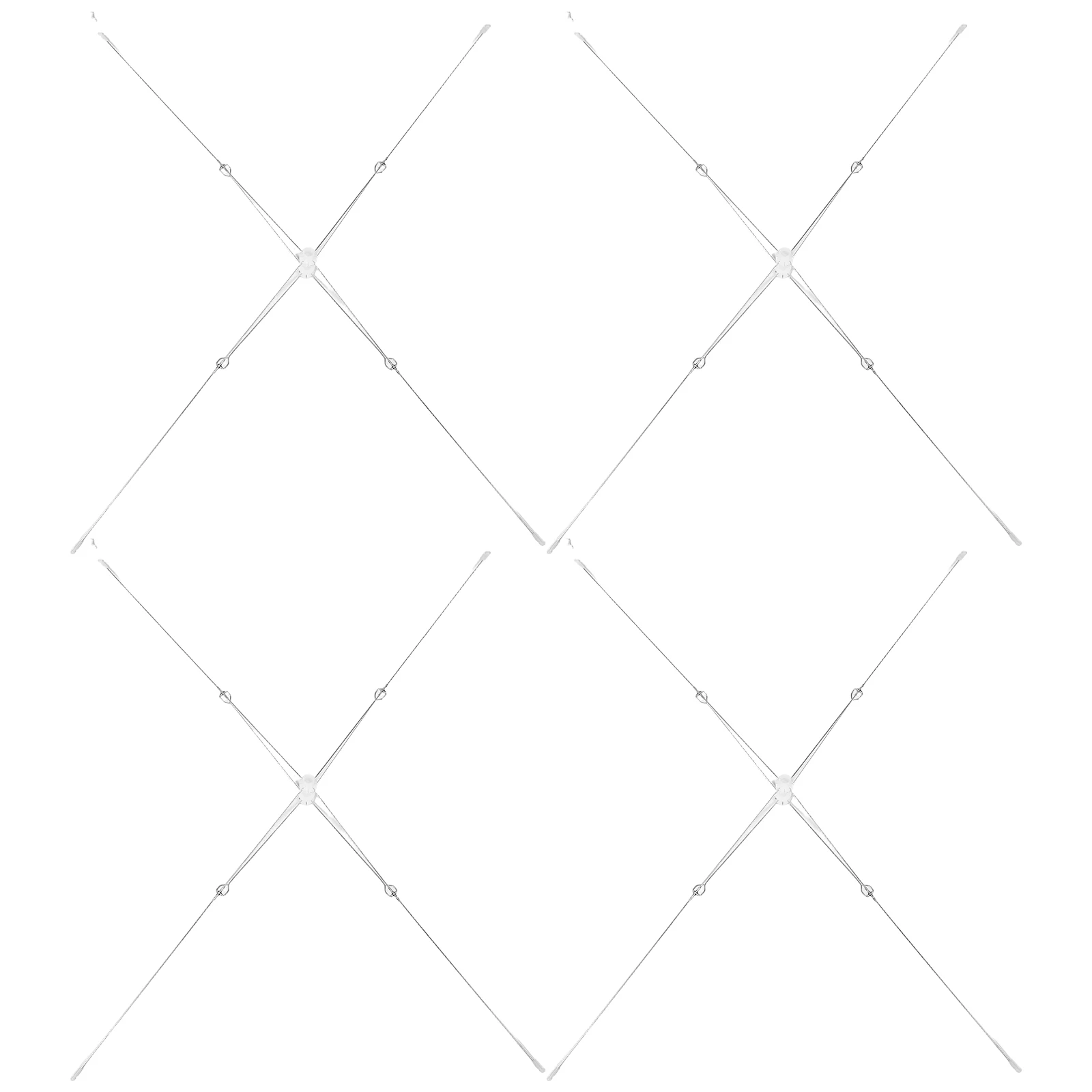 

4Pcs Food Cover Frame Metal Adjustable Collapsible Food Canopy Structure Kitchen Outdoor Foldable Dish Tent Versatile